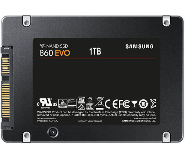 SAMSUNG 860 EVO 1TB 2,5'' MZ-76E1T0B/EU - 406963 - zdjęcie 2